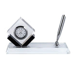 Kent Crystal Diamond Clock - With Pen Holder